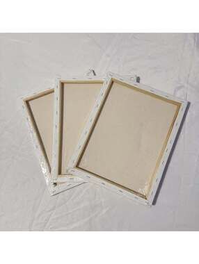Set of 3 Blank Stretched Cotton Canvas’
